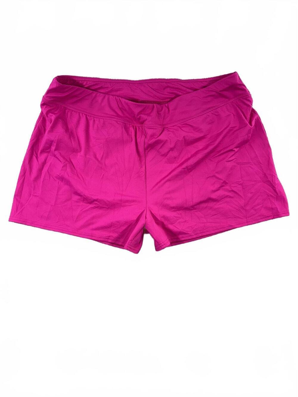 NWT Lands' End Hot Pink Swim Shorts Y2K Athleisure